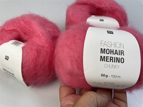 Fashion mohair merino - pink